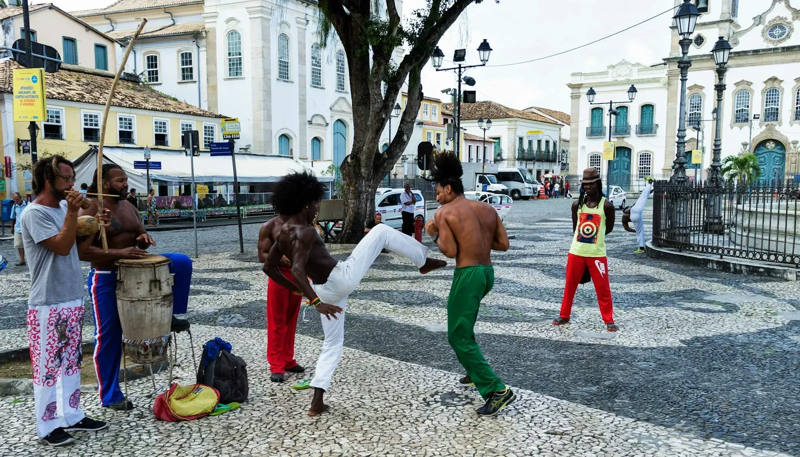 Capoeira no Pelourinho, no Centro Histórico de Salvador